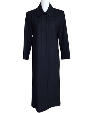 Herman Kay Vintage Black Wool Coat